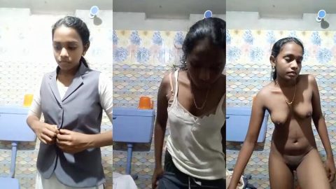 19 years old Tamil girl shows her nude boobs and pussy