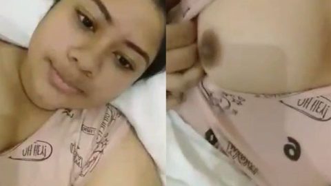 BD girl showing her soft round boobs