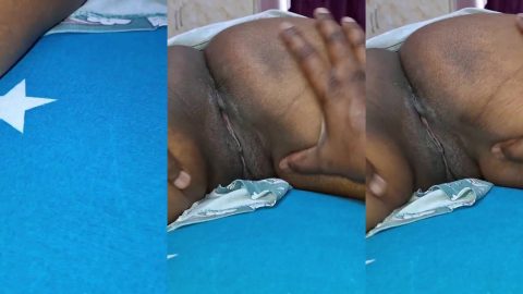 Banglore husband show her wife's clean shaved black pussy