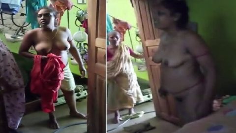 Bengali boudi arguing and going naked during video record