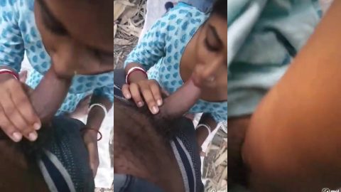 Bengali married girl sucking and fucking with friend in open area