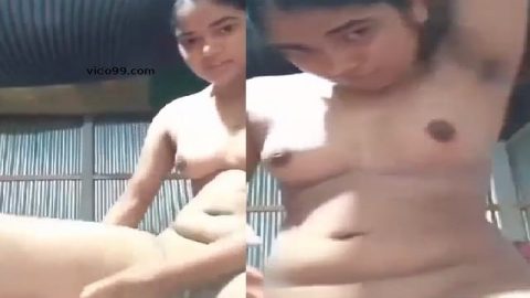 Bengali sex pussy GF putting powder and moisturizer