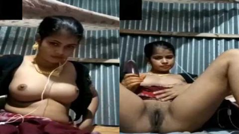 Bengali slum wife getting naughty on cam