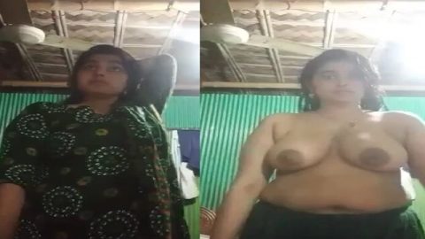 Bengali village housewife showing big boobs