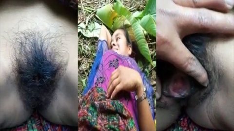 Bf making video of super bushy pussy of GF