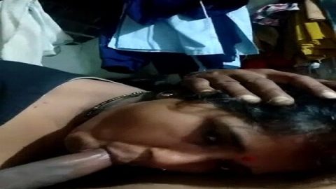 Bhabhi mouth fucking by devar with open blouse