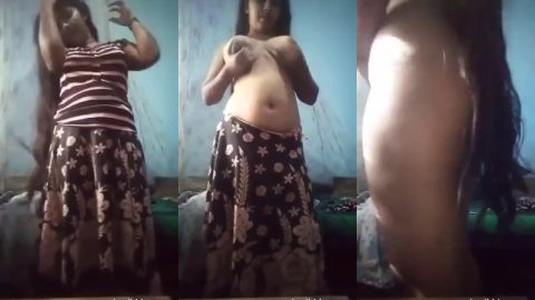 Big ass Indian girl showing tanker boobs and tight pussy