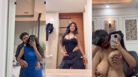 Big boobs Instagram influencer hot romantic sex with bf in hotel