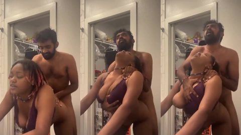 Big tits African girl fucking with her NRI boyfriend