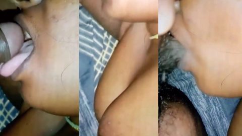 Bihari village bhabhi sucking young boy's dick in night