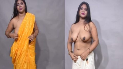 Bong model saree removing and big boobs showing