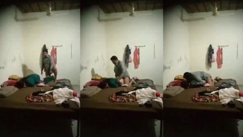 Boy record hidden mms of his mom fucking with neighbour uncle