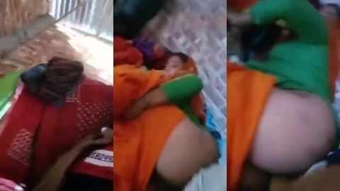 Chubby Marwari bhabhi secretly fucking and kissing with hubby's cousin