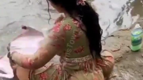Chubby village girl's stunning sex with bf compilation video