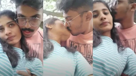 Cute mallu lovers kissing and viral outdoor sex