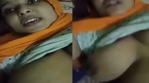 Dehati big boobs slut exposing viral nude video