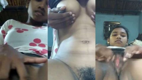 Dehati hairy pussy teen feels horny
