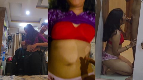Delhi middle-class girl sucking bf's big cock and fucking wildly
