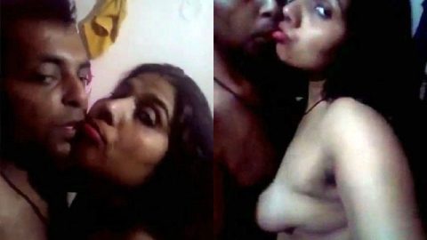 Desi couple enjoying blowjob sex at night