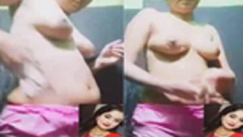 Desi girl nude bath on a video call to boyfriend