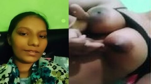Desi girl showing big natural boobs viral MMS