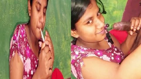Desi girl smoking and blowjob nude sex MMS