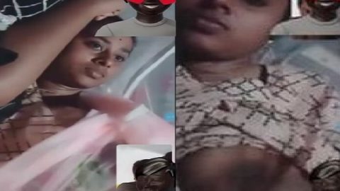Desi girl topless boob show viral video call