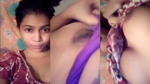 Cute sexy Desi teen selfie MMS video