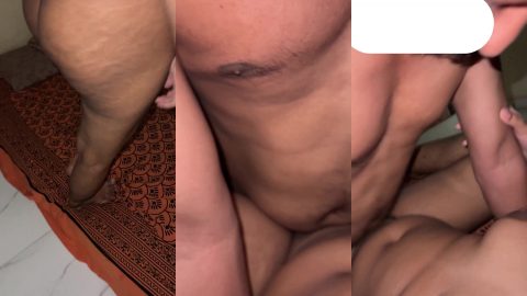 Desi young bhabhi's pussy banged and creampied by neighbour