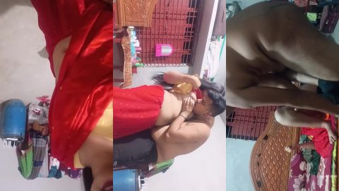Desperate Indian bhabhi spicy foreplay and pussy drilled by lover
