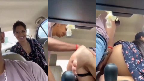 Haryanvi cute couple intense sex and romance in car