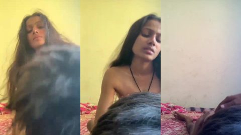 Haryanvi model girl's boobs squeezed and banged by sexy cousin
