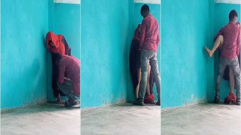 Hijabi Bangladeshi girl fucked standing position