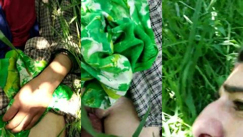 Himalayan pahadi girl painful pussy penetrating and fucking in forest