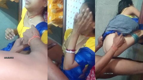 Horny village man sucking sister-in-law's boobs and fucking in doggy style