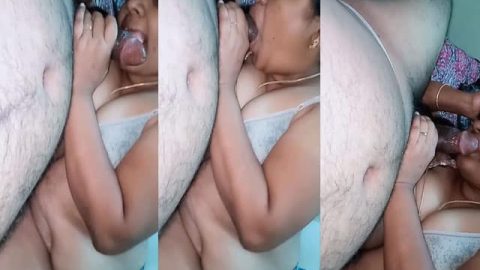 Busty mature Bhabhi blowjob to her Facebook lover