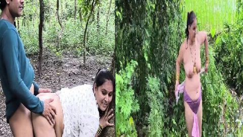 Indian couple outdoor sex in jungle viral MMS
