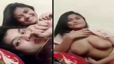 Indian lesbian sisters exposing big boobs viral MMS