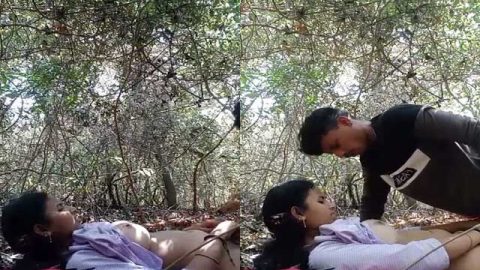 Indian lovers fucking in deep jungle
