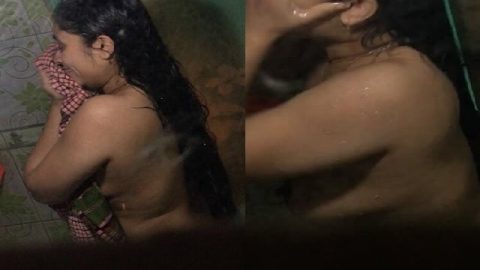 Indian sister nude bath caught on hidden camera