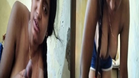Indian wife blowjob and her boob suck by husband