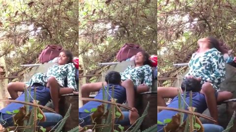 Kannada college boy wild pussy sucking behind college building