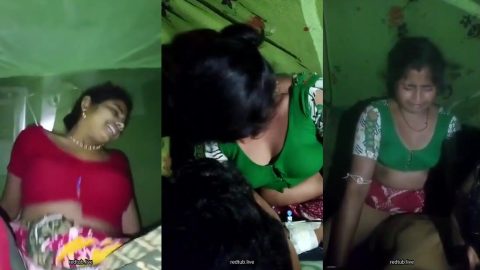 Kannada housewife in saree riding dick of husband in night