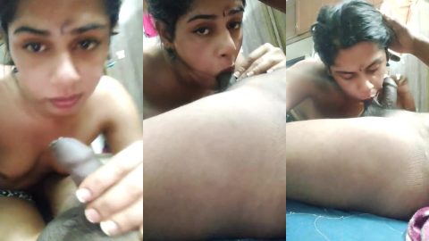 Kannada slutty girl sucking uncut dick and balls mms video