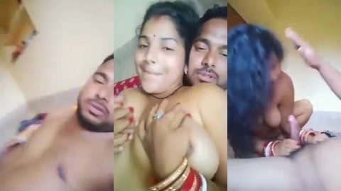 Long awaited desi wife's spicy romance and blowjob with hubby