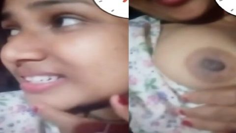 MMS sex video chat of cute girlfriend viral show