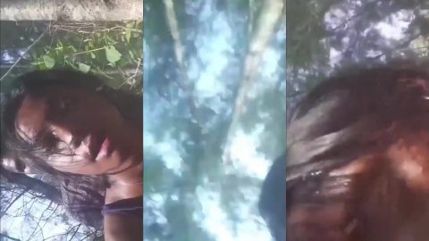 Mallu hot girlfriend enjoying hard doggy style in jungle