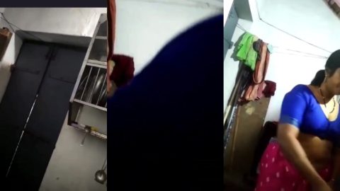 Marathi naughty son records her mother getting naked