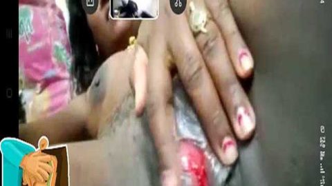 Mature Tamil wife showing her bloody pussy