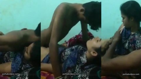 Mumbai slutty girl fucked hard and help friend's to cum with handjob